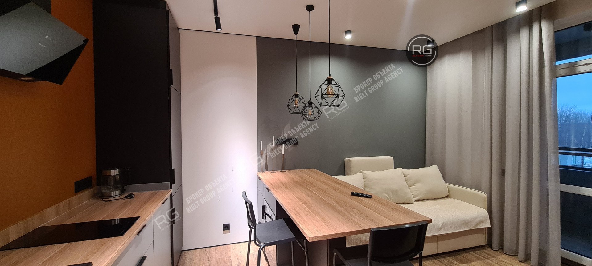   Квартира с дизайнерским ремонтом, 38 кв.м. 