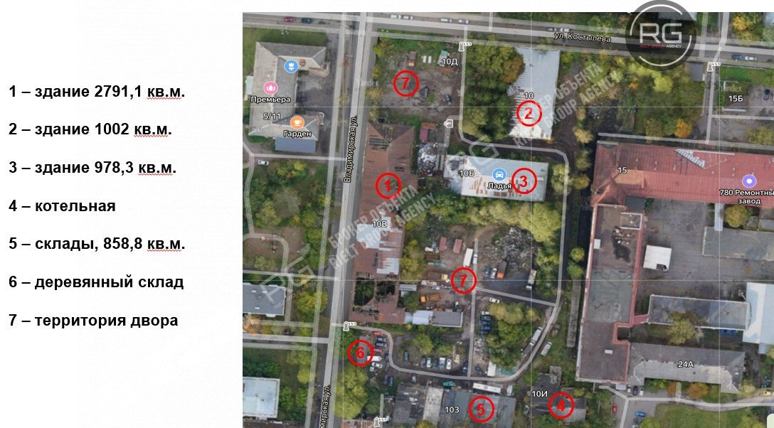   Здания в центре Ломоносова, 6080 кв.м. 